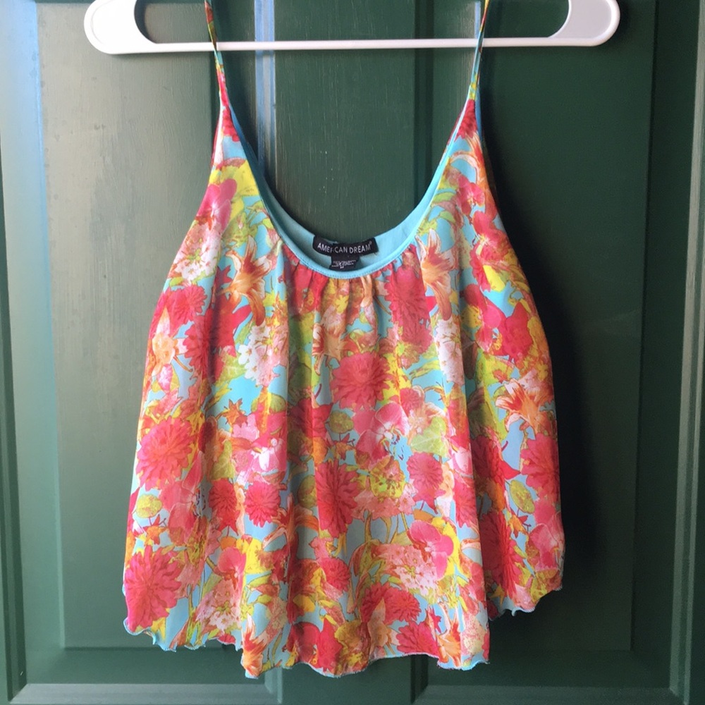Floral Patterned Crop Top (size M)
